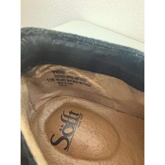 Sofft Black Leather Ankle Boot Somer Chelsea Sneakers Size 11 - Picture 7 of 10